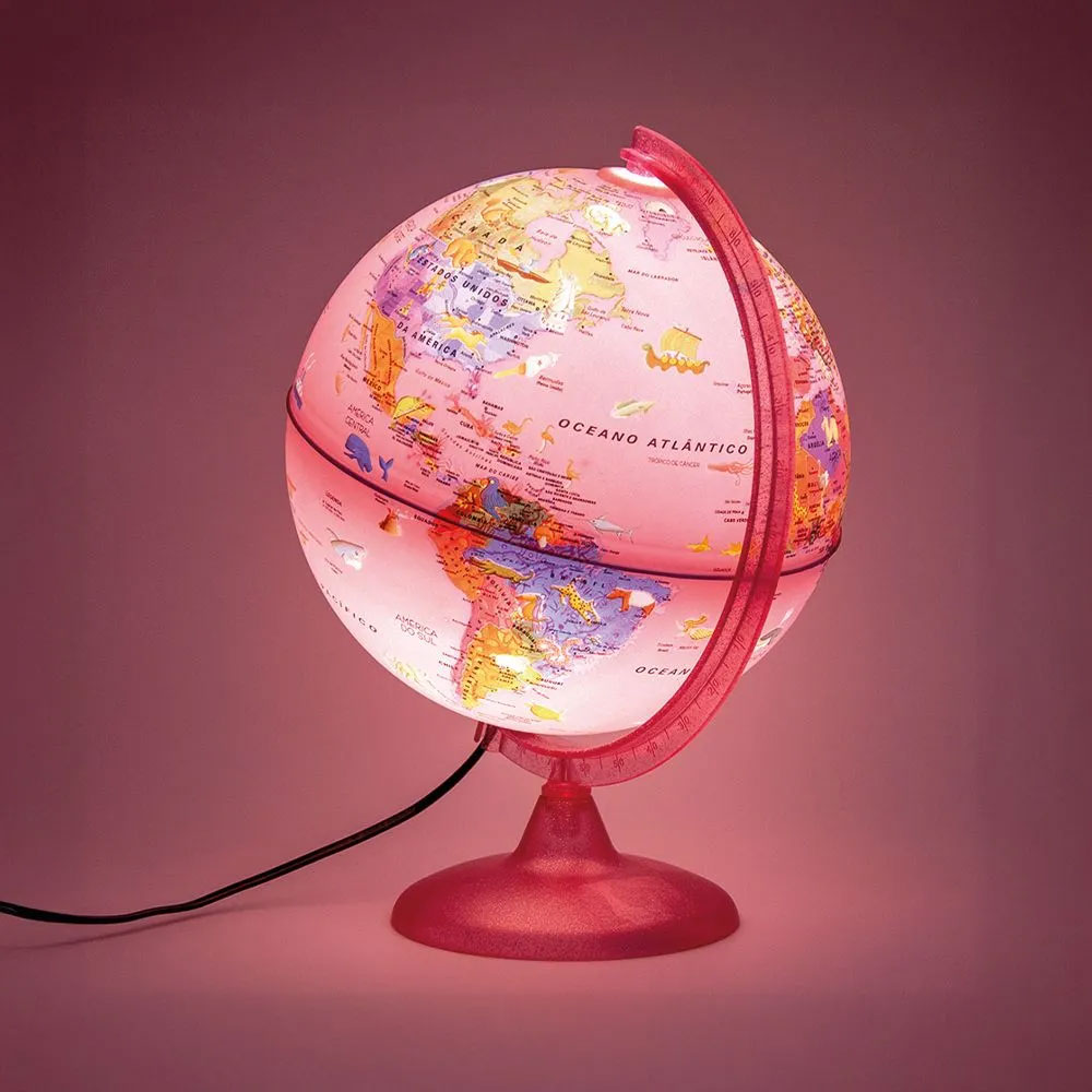 Globo Com Luz Tecnodidattica Pink Zoo 25Cm 0325Pzpzprlkk046 ( Imagem 3 de 4 ) - Preview