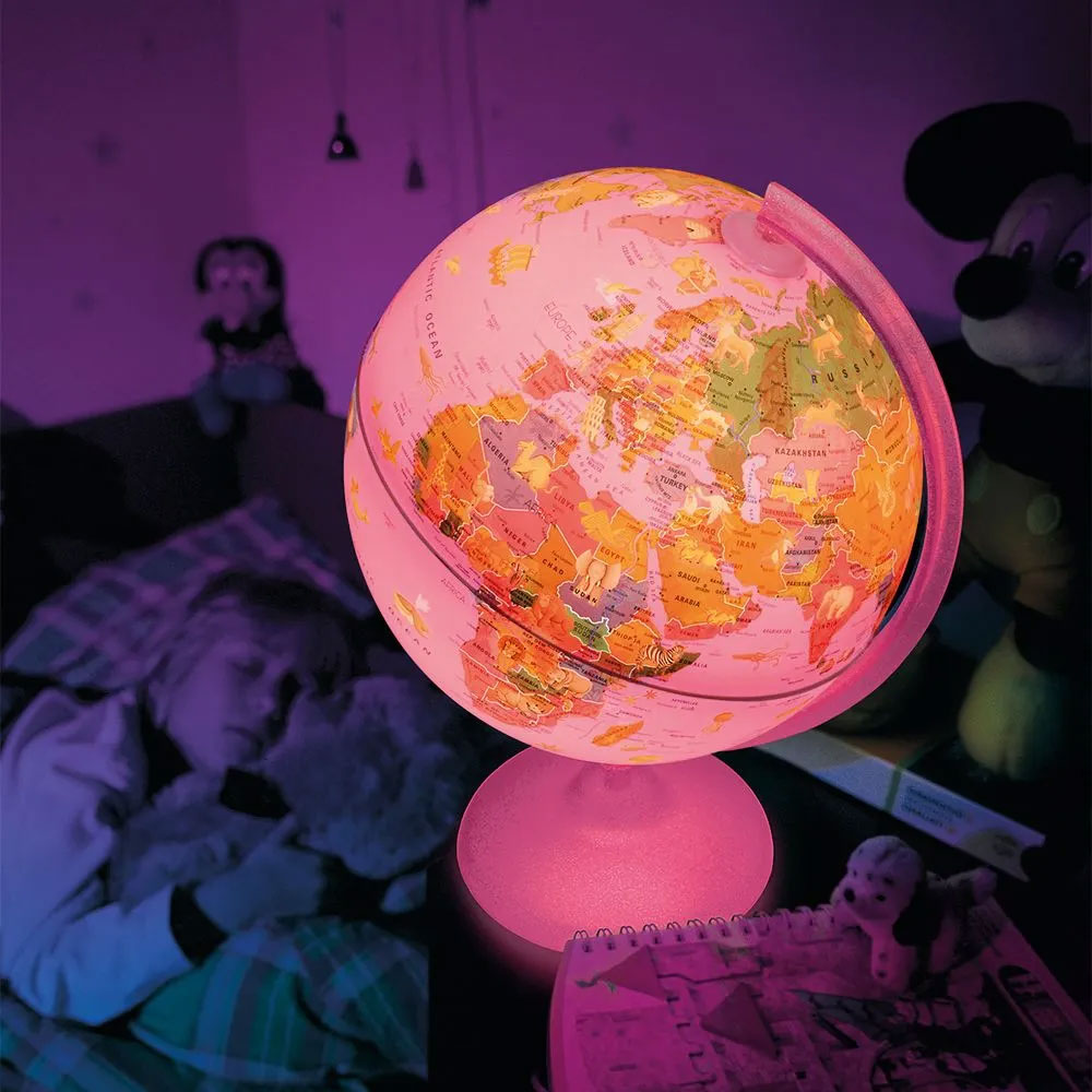 Globo Com Luz Tecnodidattica Pink Zoo 25Cm 0325Pzpzprlkk046 ( Imagem 4 de 4 ) - Preview