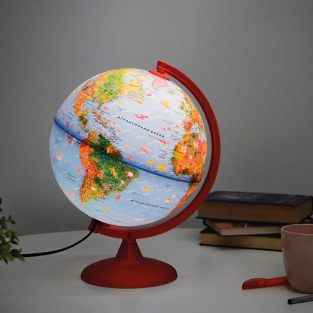 Globo Com Luz Tecnodidattica Zoo 25Cm 0325Zozoprlrr046 ( Imagem 4 de 4 ) - Preview