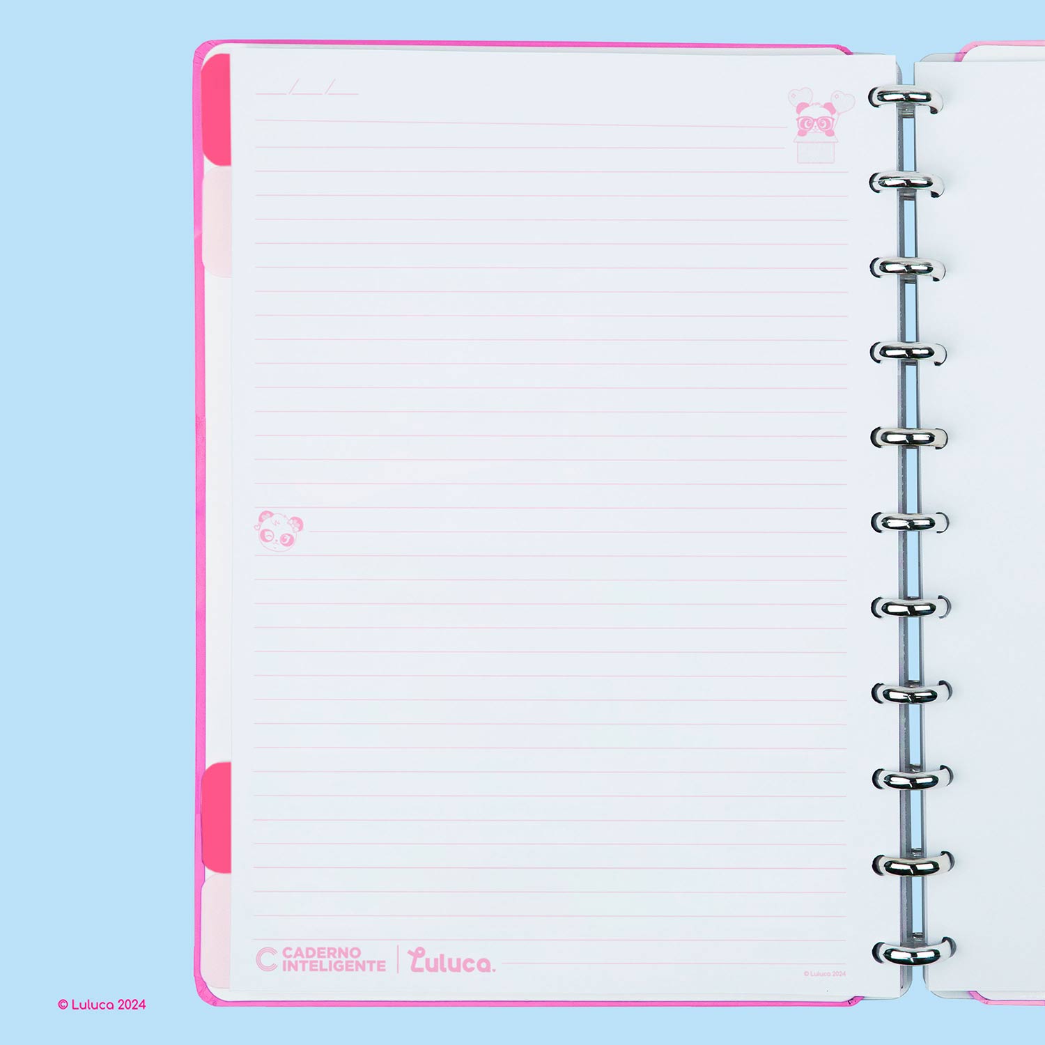 Caderno Inteligente Grande (215X280Mm) Pautado Pandalu Glow By Luluca Cigd4342 ( Imagem 3 de 4 ) - Preview