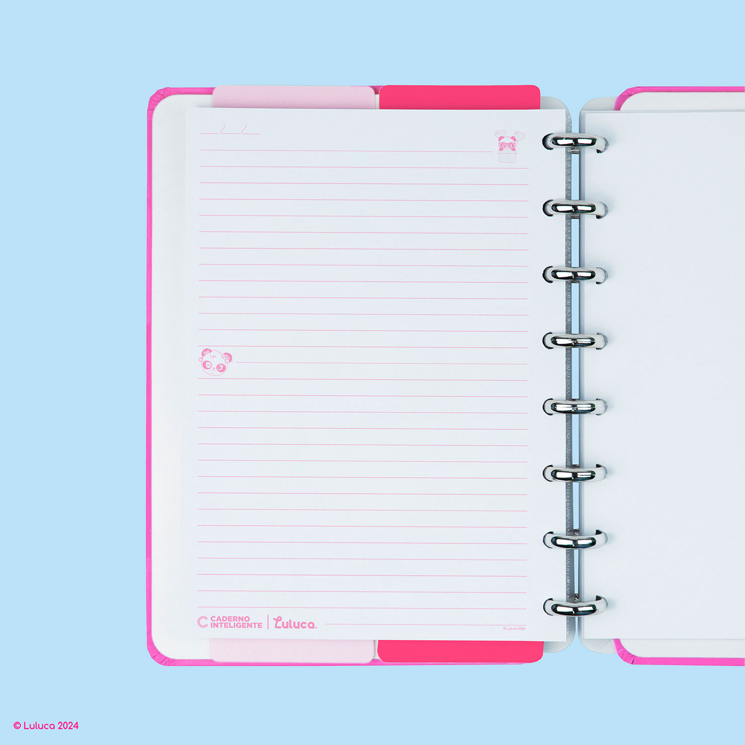 Caderno Inteligente A5 Pautado Pandalu Glow By Luluca Cia52342 ( Imagem 2 de 4 ) - Preview