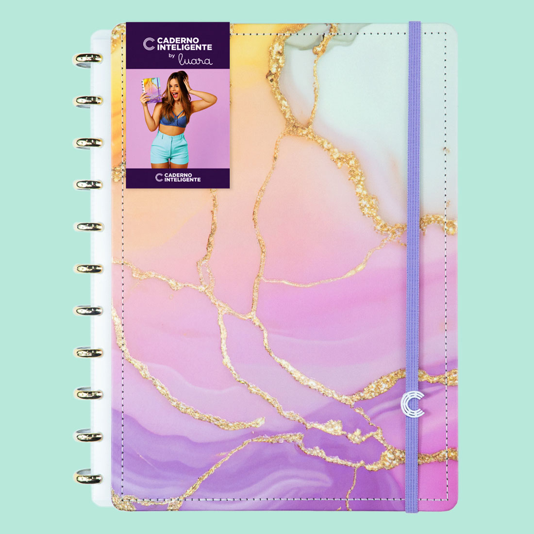 Caderno Inteligente Grande (215X280Mm) Pautado Aurora By Luara Cigd4162 ( Imagem 2 de 4 ) - Preview