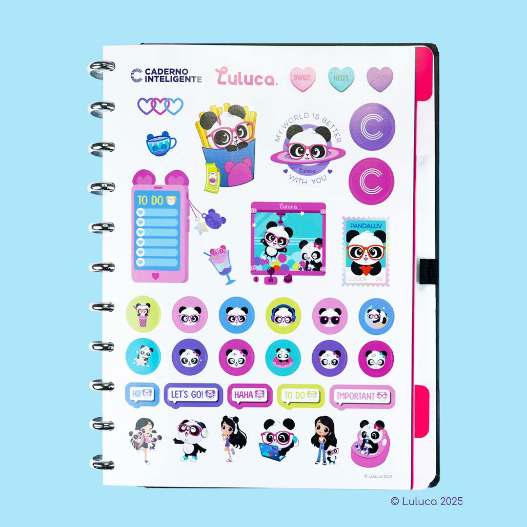 Caderno Inteligente Grande (215X280Mm) Pautado Pandalu Star By Luluca ( Imagem 4 de 4 ) - Preview