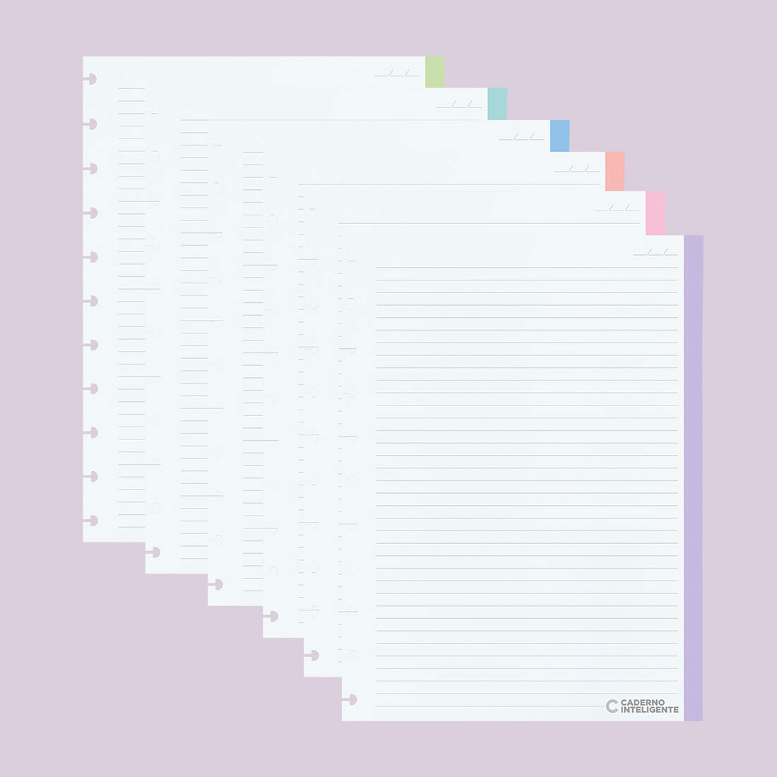 Recarga Para Caderno Inteligente Grande (215X280Mm) Colorcode Pautado 60Fl 90G Cirg4066 ( Imagem 2 de 4 ) - Preview