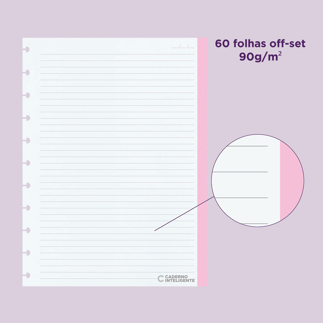 Recarga Para Caderno Inteligente Grande (215X280Mm) Colorcode Pautado 60Fl 90G Cirg4066 ( Imagem 4 de 4 ) - Preview