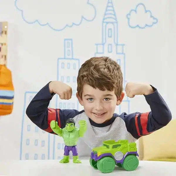 Hulk + Camiao Esmagador Spidey And His Amazing Friends Marvel Hasbro F3989 ( Imagem 4 de 4 ) - Preview