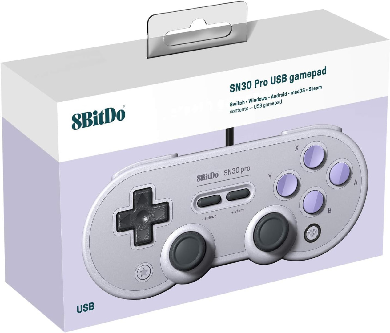 8BitDo SN30 Pro USB Gamepad Controller for Nintendo Switch, Windows, Raspberry Pi ( Imagem 3 de 3 ) - Preview
