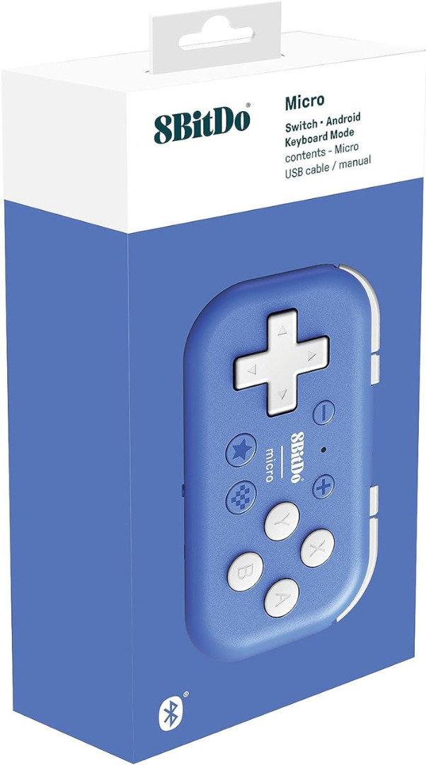 Comando 8BitDo Micro Bluetooth Gamepad (Blue) ( Imagem 3 de 3 ) - Preview