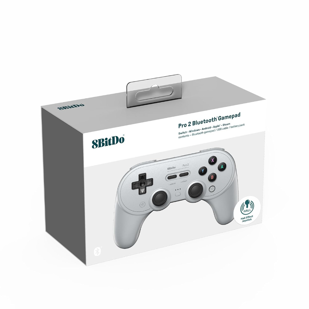 8BitDo Pro 2 Bluetooth Controller Hall Effect Joystick Switch, PC, Android ( Imagem 2 de 3 ) - Preview