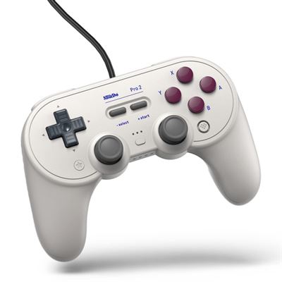 Comando 8BitDo Pro 2 Wired Gamepad G Classic Switch, Windows, Steam Deck & Raspberry Pi ( Imagem 3 de 4 ) - Preview