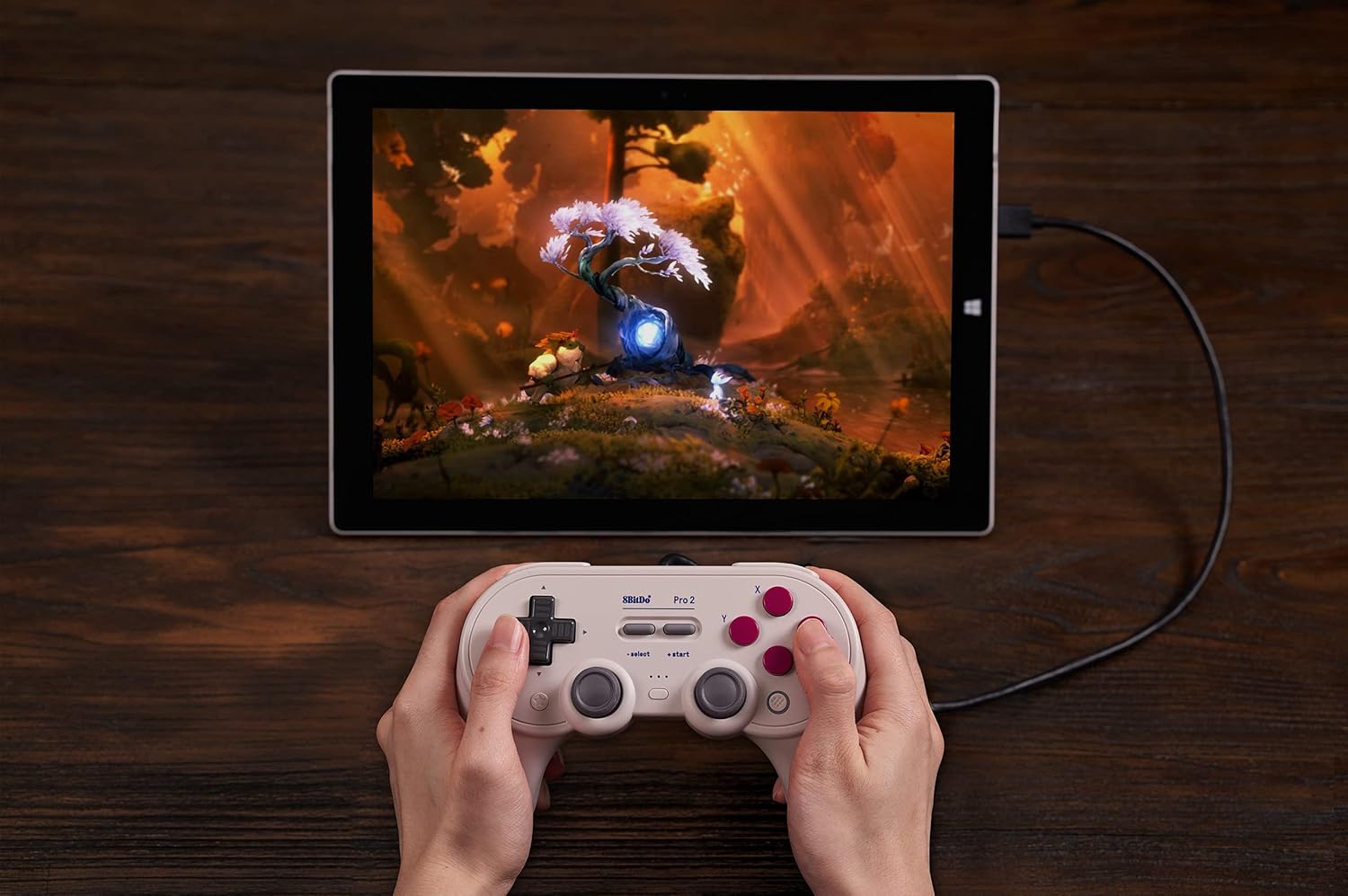Comando 8BitDo Pro 2 Wired Gamepad G Classic Switch, Windows, Steam Deck & Raspberry Pi ( Imagem 4 de 4 ) - Preview