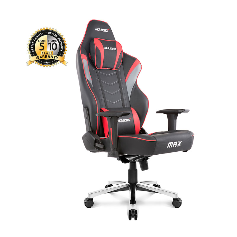 Cadeira Gaming Akracing Master Max - Preta/vermelha ( Imagem 2 de 3 ) - Preview