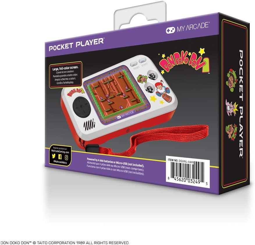 Consola portátil My Arcade Pocket Player Don Doko Don - 3 jogos em 1 ( Imagem 2 de 4 ) - Preview