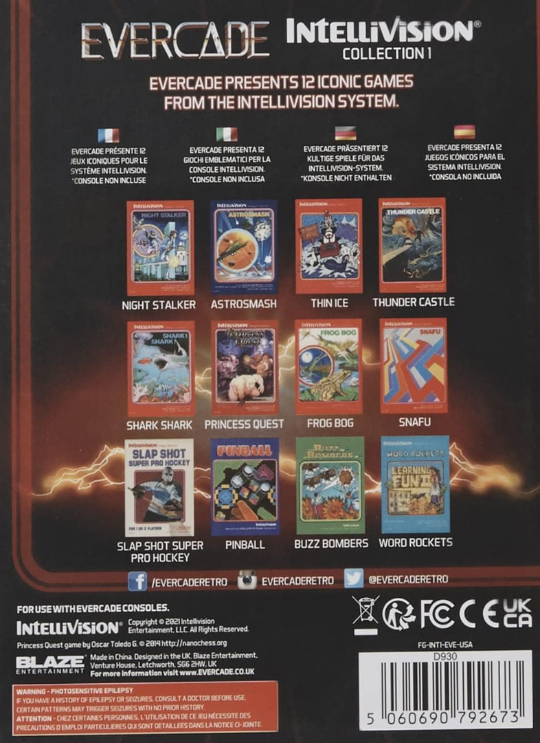 Cartucho Intellivision Collection 1 Evercade ( Imagem 3 de 4 ) - Preview