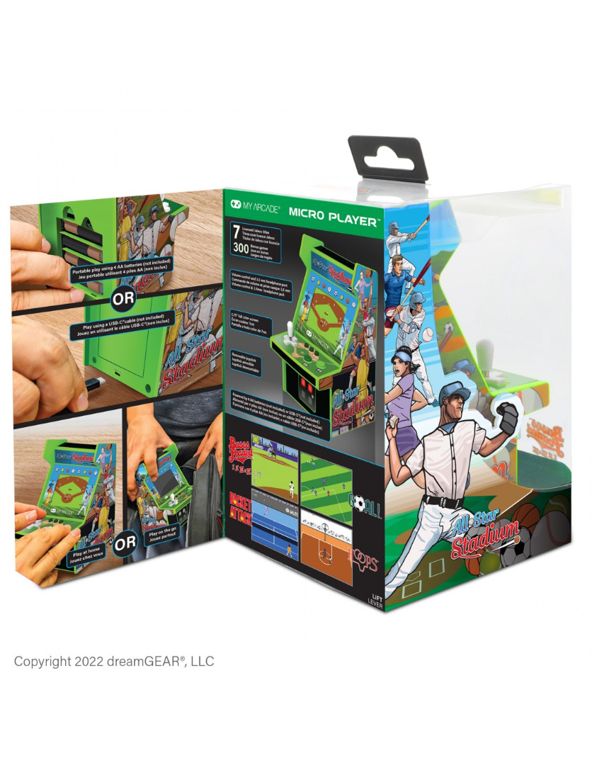 Consola Mini Micro Player AllStar Stadium 308 Games 6,75" ( Imagem 3 de 4 ) - Preview