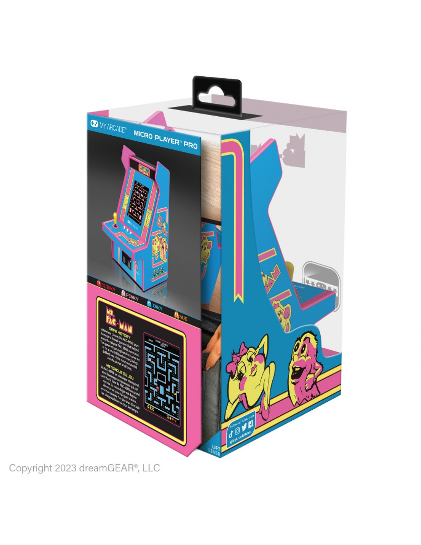 Consola Mini Micro Player Ms. Pac-Man 6,75" ( Imagem 3 de 4 ) - Preview