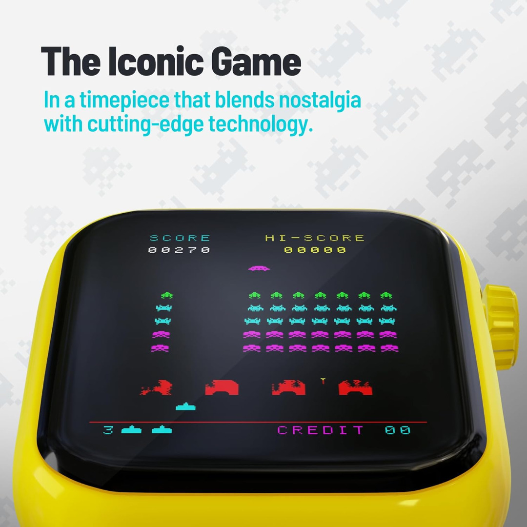 Consola My Play Watch Space Invaders Retro Gaming Smartwatch ( Imagem 2 de 4 ) - Preview