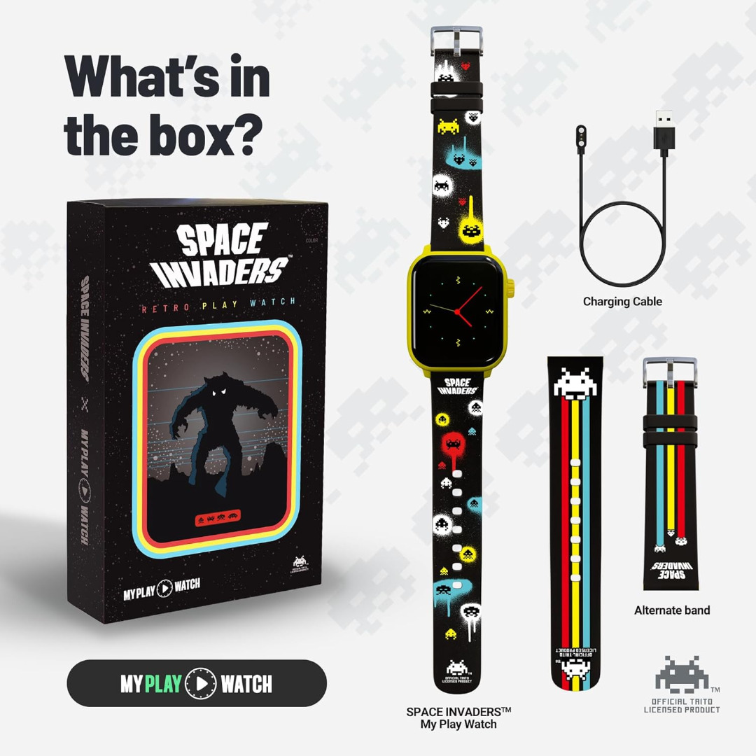 Consola My Play Watch Space Invaders Retro Gaming Smartwatch ( Imagem 4 de 4 ) - Preview