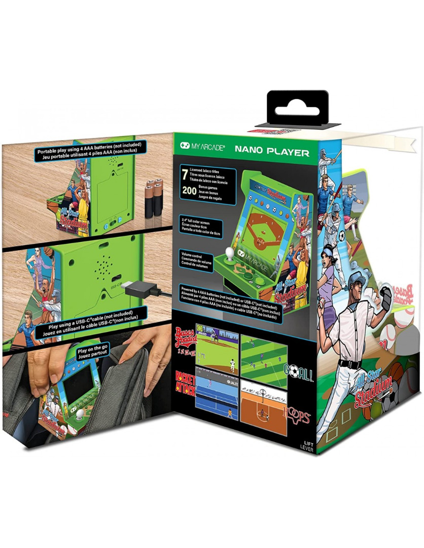 Consola Nano Player AllStar Stadium 208 Games 4,5 inch ( Imagem 3 de 4 ) - Preview