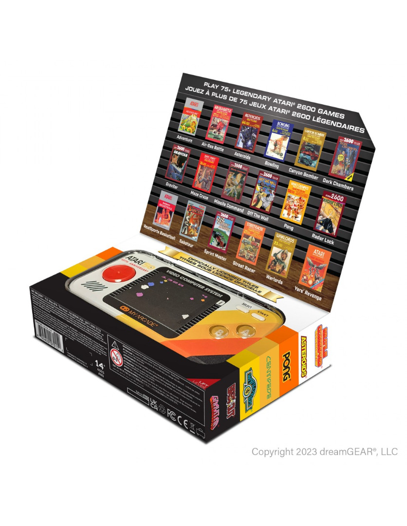 Consola Pocket Player Atari Portable 100 Games ( Imagem 4 de 4 ) - Preview