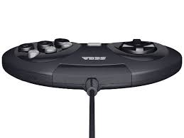 Comando Retro-bit SEGA Megadrive 6-Button Arcade Pad Black/Preto ( Imagem 2 de 4 ) - Preview