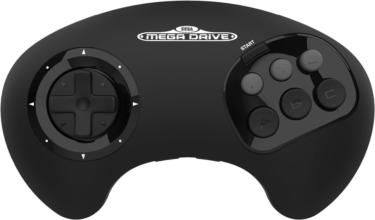 Comando Retro-Bit SEGA MegaDrive BIG6 2.4GHz Wireless Controller (Black) ( Imagem 2 de 2 ) - Preview