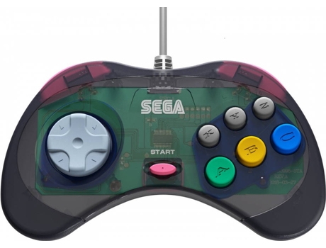 Comando Retro-Bit SEGA Saturn 8 Button Arcade Pad - Slate Grey ( Imagem 3 de 3 ) - Preview