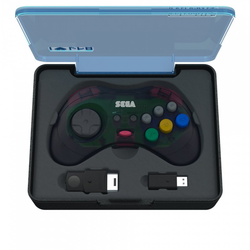 Comando Retro-bit SEGA Saturn 8-button Arcade Pad 2.4GHz Wireless - Grey ( Imagem 2 de 3 ) - Preview