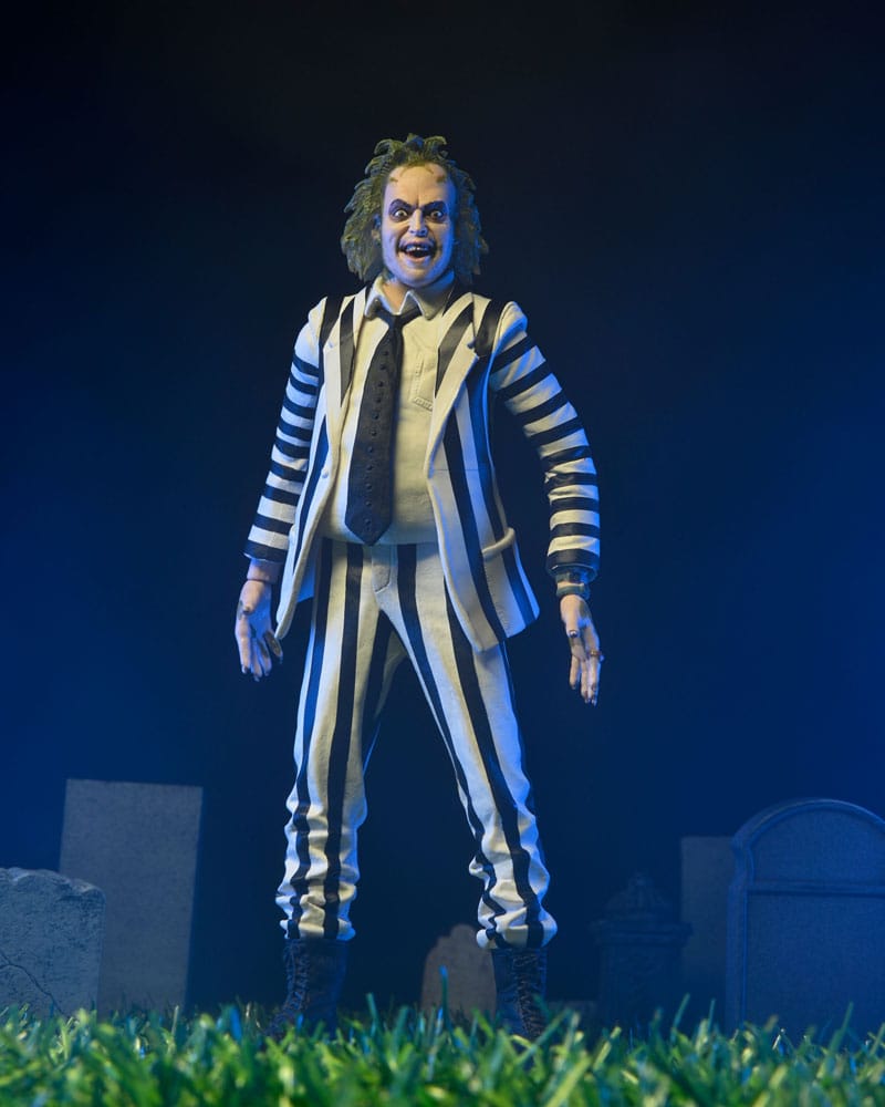 Action-Figure Beetlejuice 1988 Beetlejuice Black and White Striped Suit 18 cm ( Imagem 3 de 4 ) - Preview