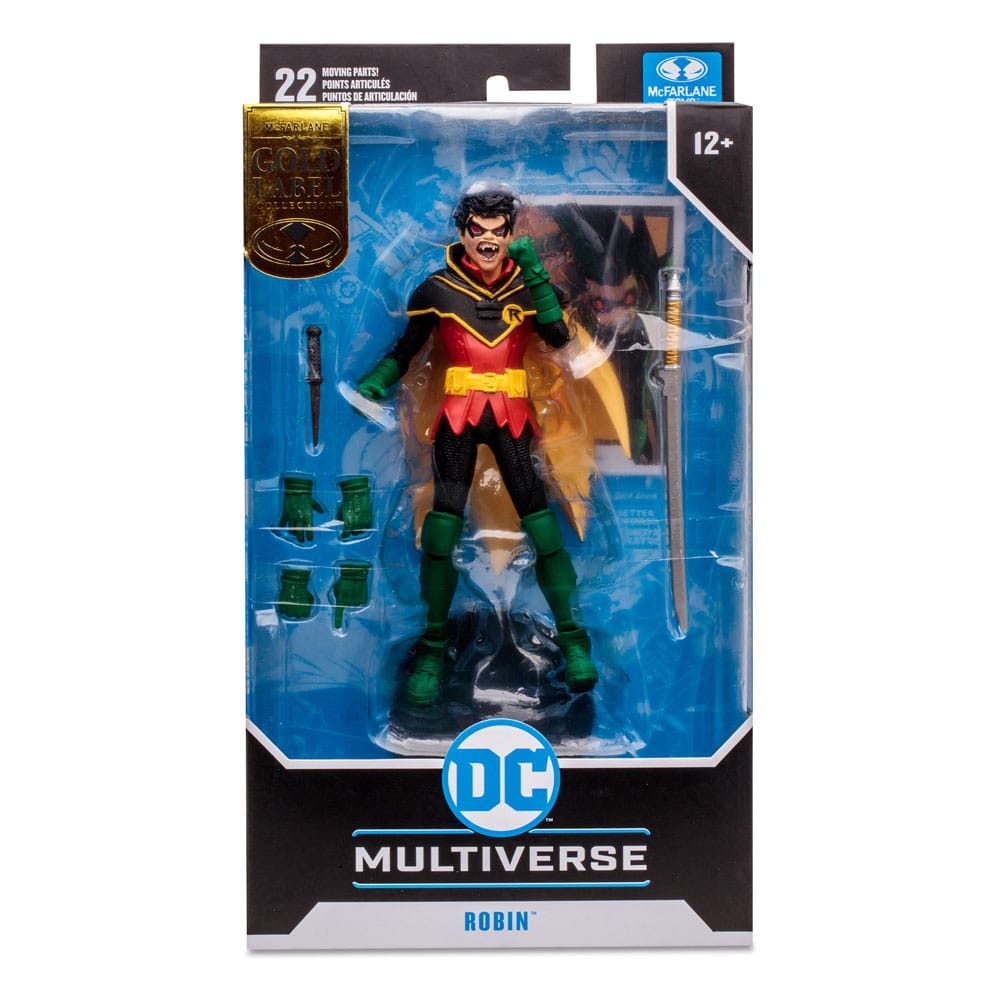 Action-Figure DC Multiverse Damian Wayne Robin (DC vs. Vampires) (Gold Label) ( Imagem 4 de 4 ) - Preview
