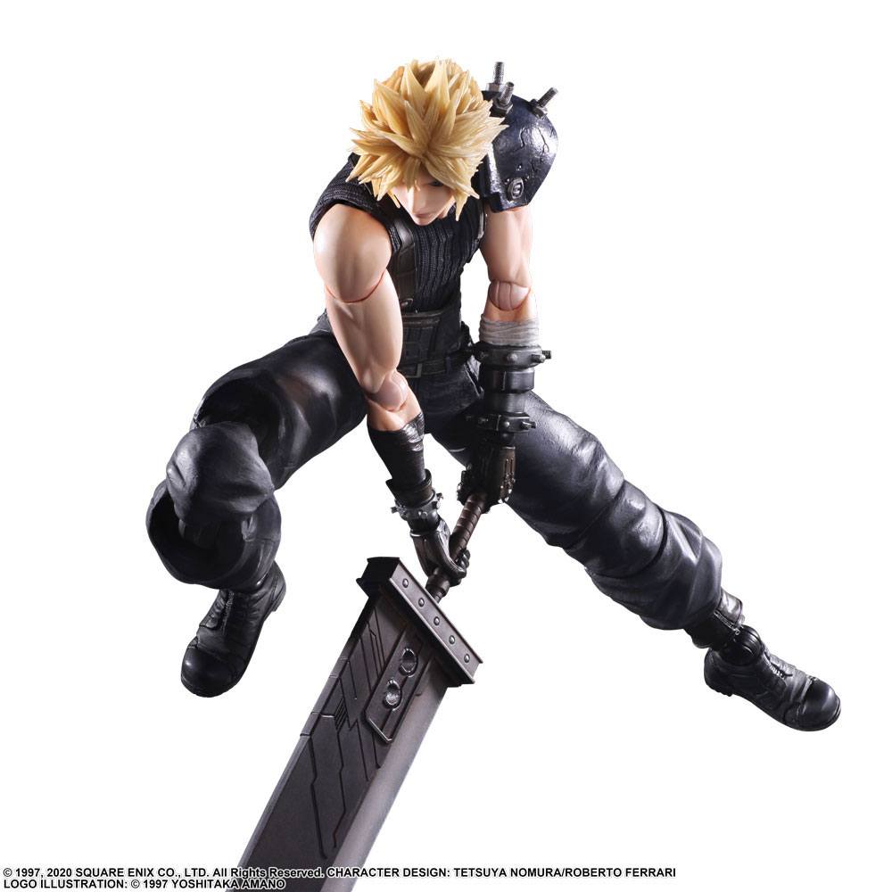 Action-Figure Final Fantasy VII Remake Play Arts Kai Cloud Strife Ver.2 27 cm ( Imagem 4 de 4 ) - Preview