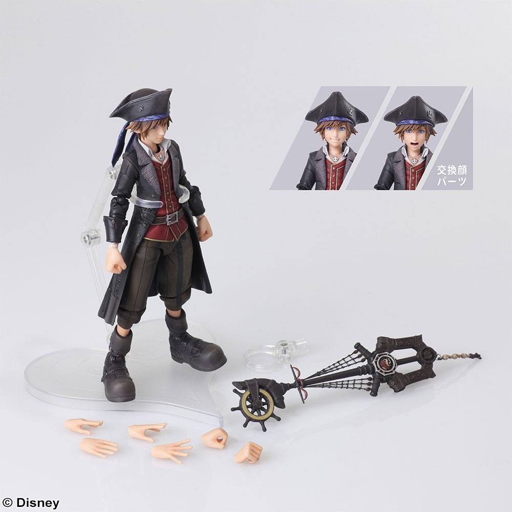 Action-Figure Kingdom Hearts III Bring Arts - Sora Pirates of the Caribbean ( Imagem 4 de 4 ) - Preview