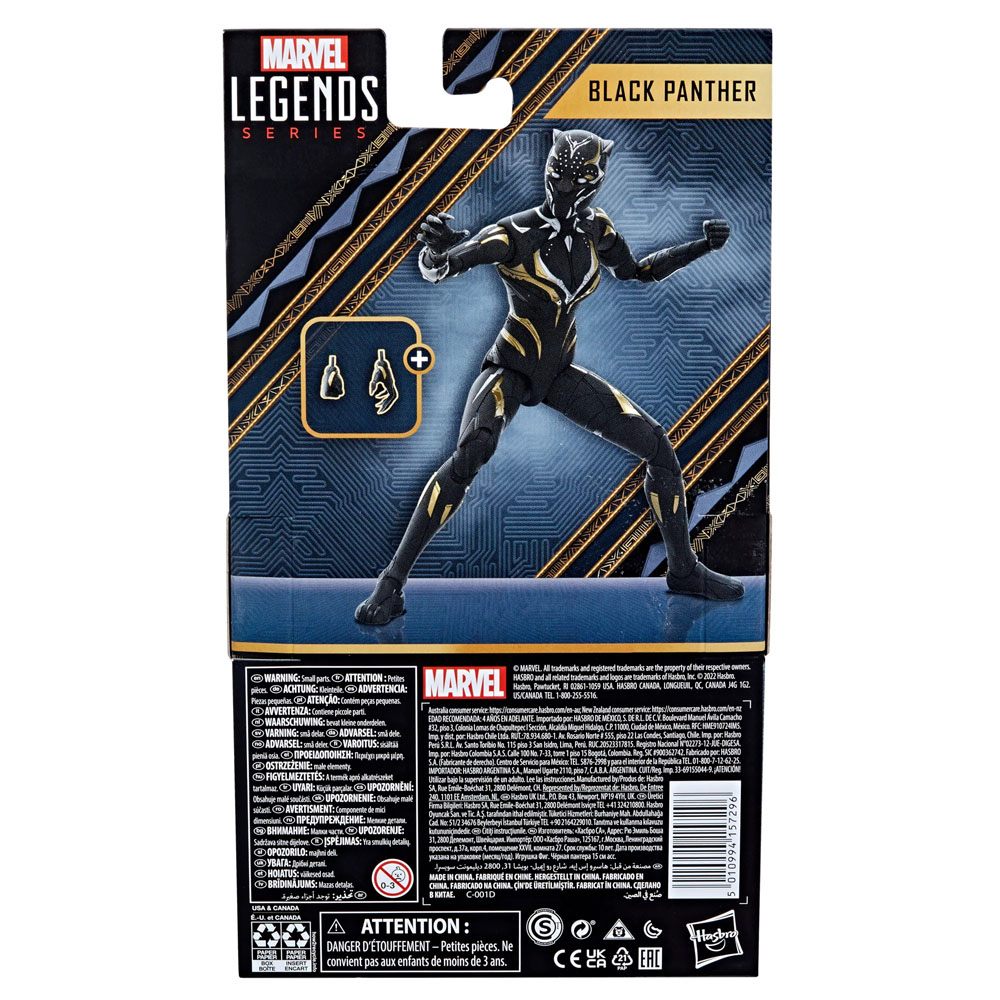 Action-Figure Marvel Legends Black Panther: Wakanda Forever Black Panther ( Imagem 2 de 4 ) - Preview