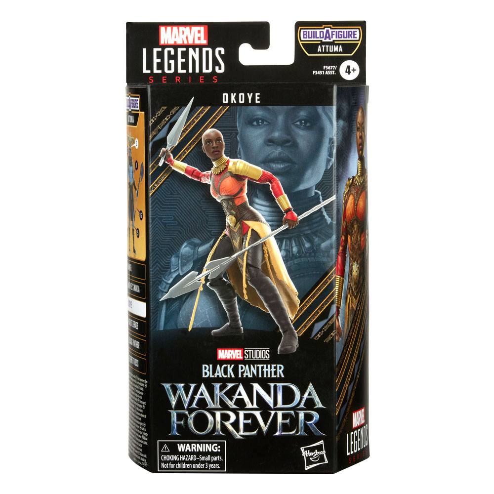 Action-Figure Marvel Legends Series Black Panther Attuma BAF: Okoye 15 cm ( Imagem 4 de 4 ) - Preview