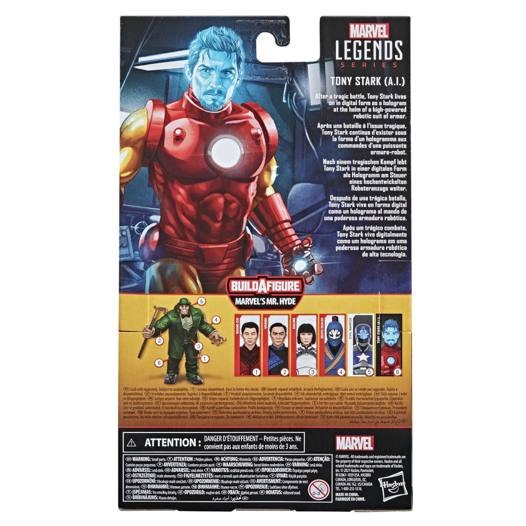 Action-Figure Marvel Legends Series Iron Man Tony Stark (A.I.) Action Figure 15 cm ( Imagem 2 de 3 ) - Preview