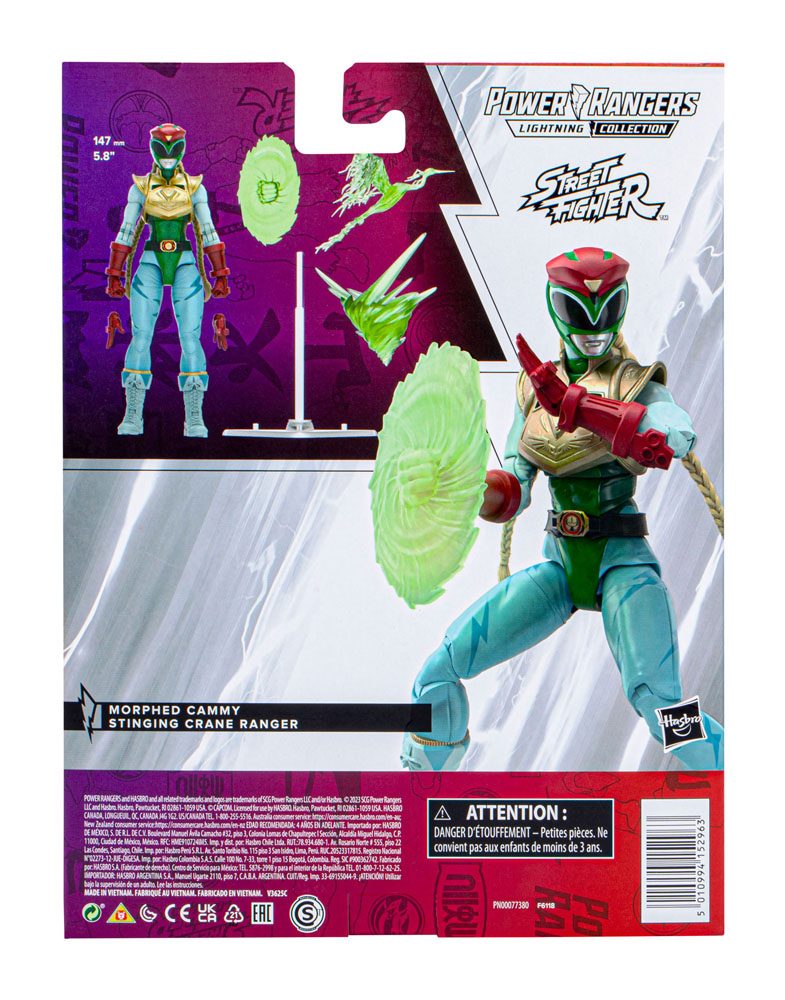 Action-Figure Power Rangers x Street Fighter Morphed Cammy Stinging Crane ( Imagem 4 de 4 ) - Preview