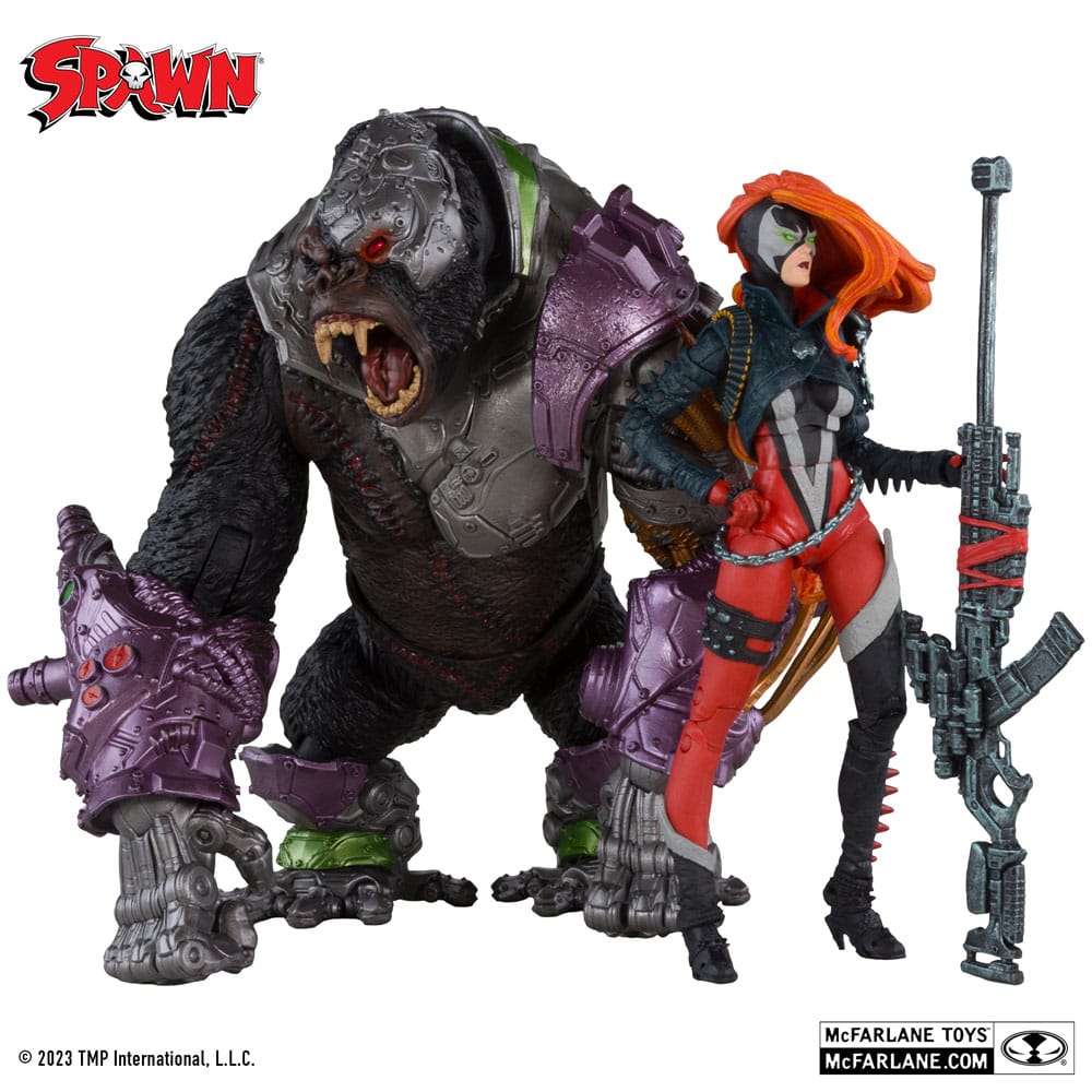 Action-Figure Spawn Pack of 2 She Spawn & Cygor (Gold Label) 18 cm ( Imagem 3 de 4 ) - Preview