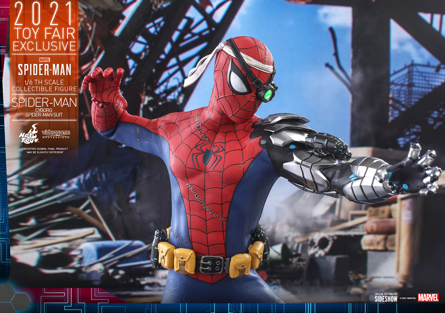 Action-Figure Spider-Man (Cyborg Spider-Man Suit) 1:6 Toy Fair Exclusive ( Imagem 2 de 4 ) - Preview