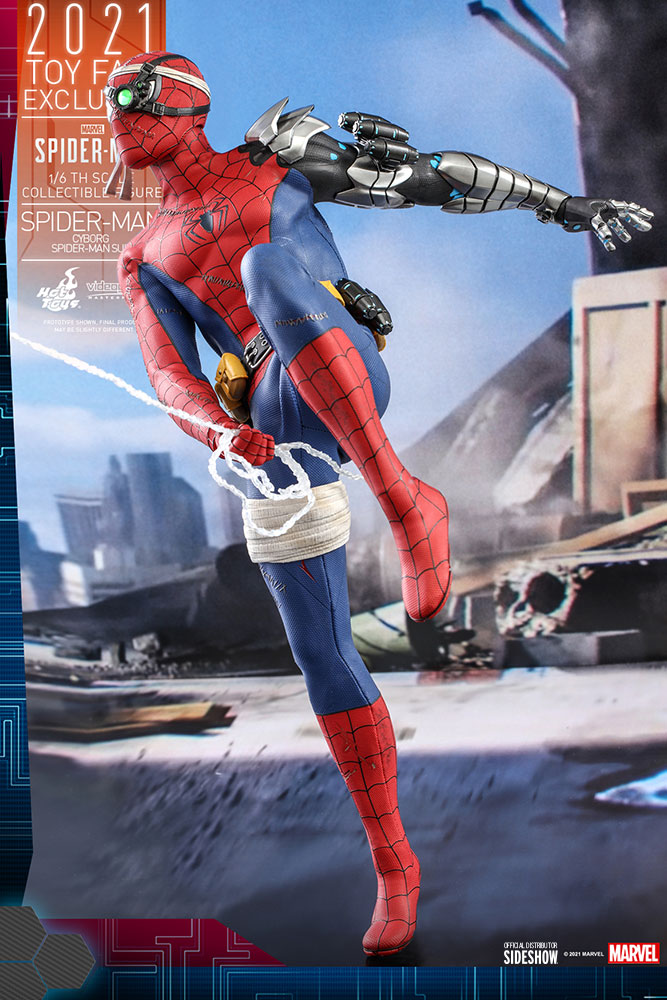 Action-Figure Spider-Man (Cyborg Spider-Man Suit) 1:6 Toy Fair Exclusive ( Imagem 4 de 4 ) - Preview
