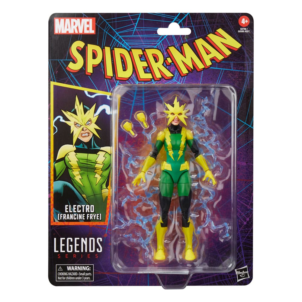 Action-Figure Spider-Man Marvel Legends Retro Electro (Francine Frye) 15 cm ( Imagem 2 de 4 ) - Preview