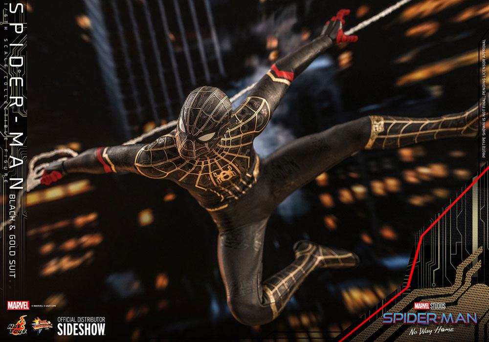 Action-Figure Spider-Man: No Way Home Movie Masterpiece 1/6 Spider-Man Black & Gold ( Imagem 3 de 4 ) - Preview