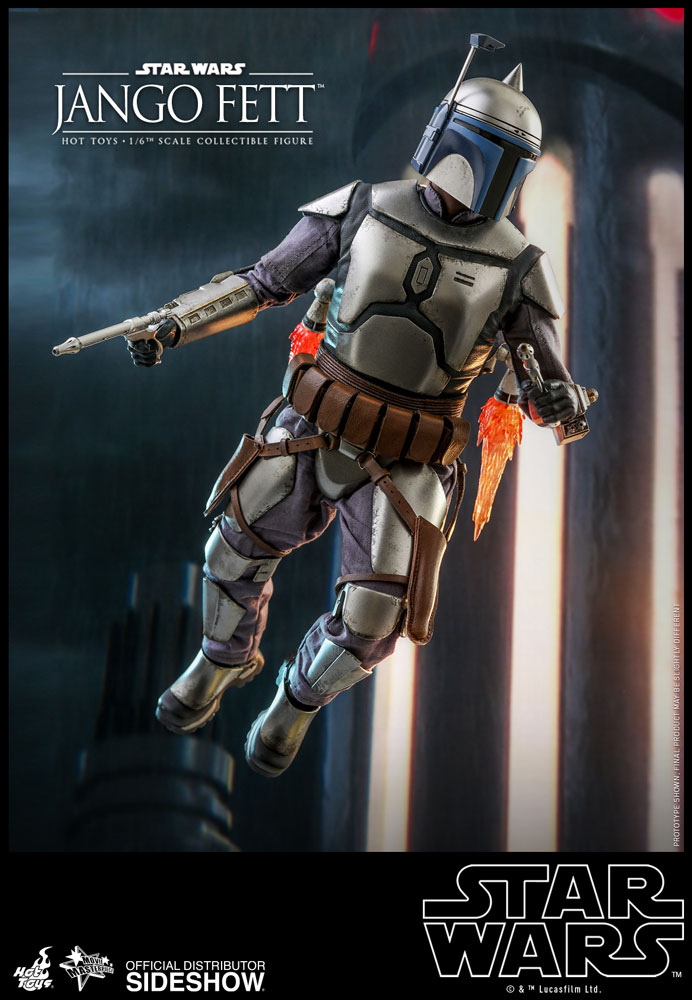 Action-Figure Star Wars: Attack of the Clones - Jango Fett 1:6 Scale Figure ( Imagem 4 de 4 ) - Preview