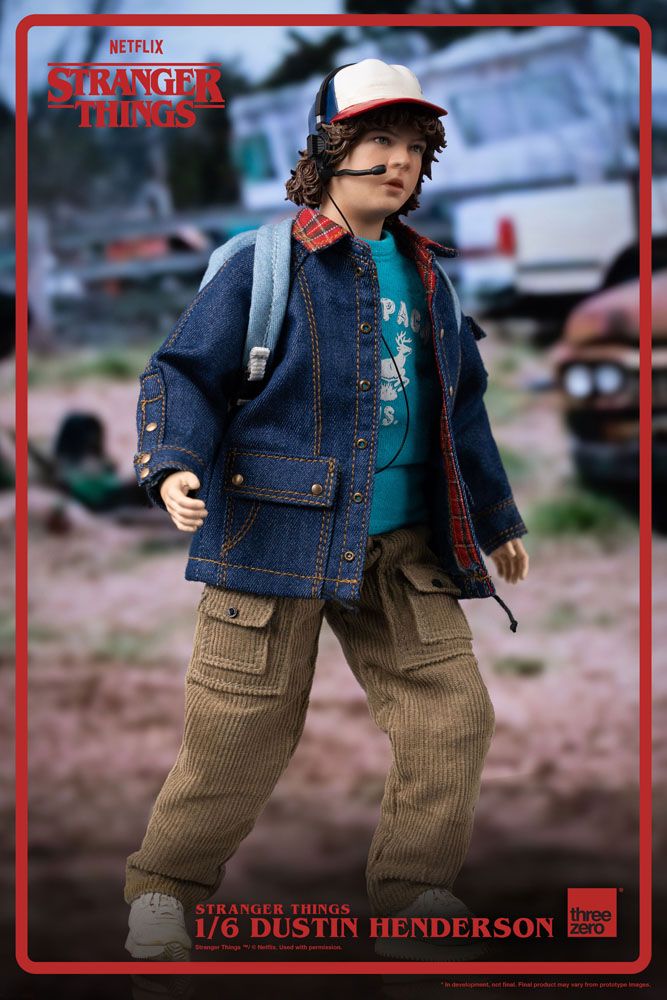 Action-Figure Stranger Things 1/6 Dustin Henderson 23 cm ( Imagem 4 de 4 ) - Preview