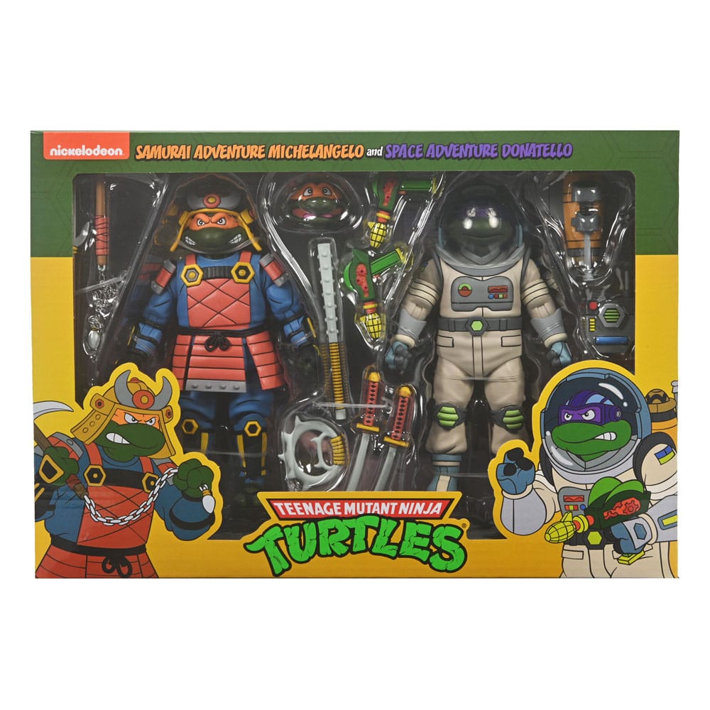 Action-Figure Teenage Mutant Ninja Turtles (Cartoon) 2-Pack Space Adventure & Samurai Turtles 18 cm ( Imagem 2 de 4 ) - Preview