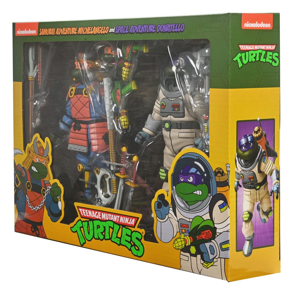 Action-Figure Teenage Mutant Ninja Turtles (Cartoon) 2-Pack Space Adventure & Samurai Turtles 18 cm ( Imagem 4 de 4 ) - Preview