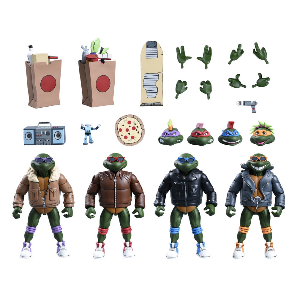 Action-Figure Teenage Mutant Ninja Turtles (Cartoon) 4-Pack Punk Turtles ( Imagem 2 de 4 ) - Preview