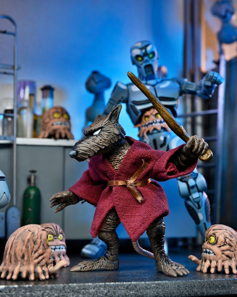 Action-Figure Teenage Mutant Ninja Turtles (Mirage Comics) Splinter 18 cm ( Imagem 4 de 4 ) - Preview