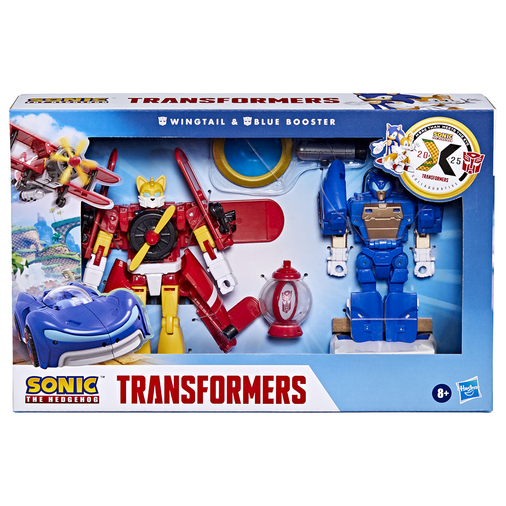 Action-Figure Transformers Sonic the Hedgehog Wingtail & Blue Booster 15 cm ( Imagem 4 de 4 ) - Preview