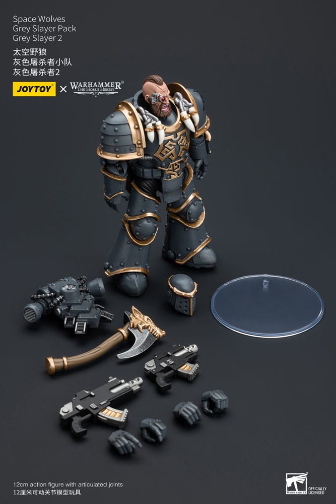 Action-Figure Warhammer 1/18 Space Wolves Grey Slayer Pack Grey Slayer 2 12 cm ( Imagem 2 de 4 ) - Preview