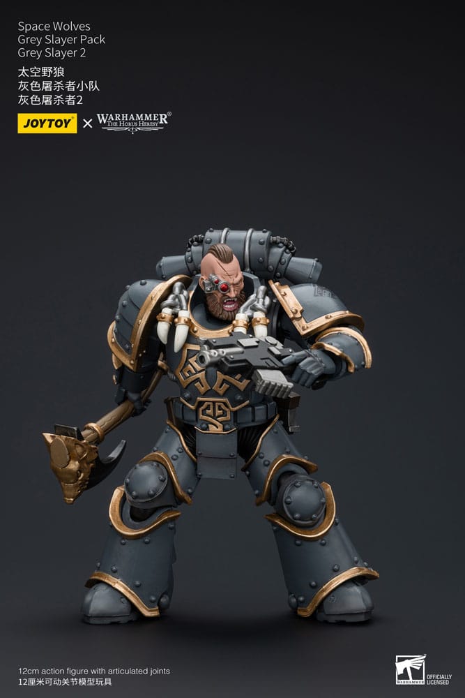Action-Figure Warhammer 1/18 Space Wolves Grey Slayer Pack Grey Slayer 2 12 cm ( Imagem 4 de 4 ) - Preview